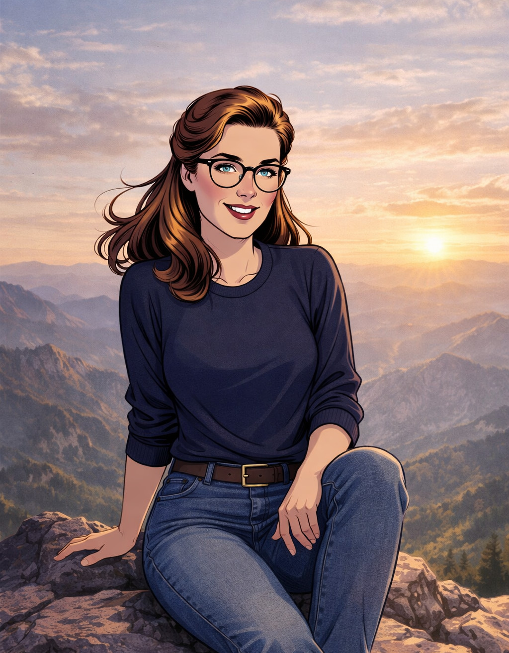 Frau_Konservativ_Berggipfel Frau Konservativ